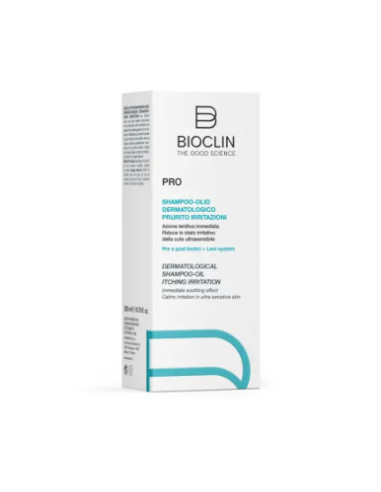 BIOCLIN PRO Shampoo Olio Dermatologico Prurito Irritazioni, 200ml