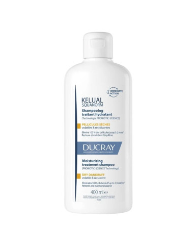 Ducray Kelual Squanorm Shampoo Trattante Idratante Forfora Secca 400 Ml