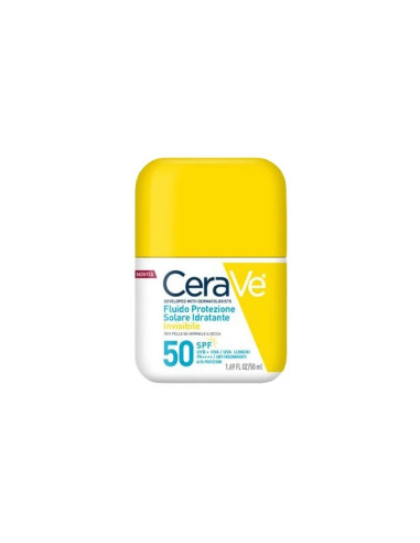 Cerave Fluido Protezione Solare Idratante Invisibile Spf50 50 Ml