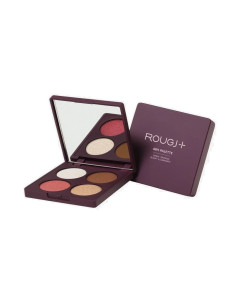 Rougj+ 4in1 palette viso & occhi cipria bronzer blush illuminante