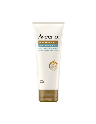 Aveeno skin renewal scrub corpo delicato esfoliante per la pelle secca ruvida e screpolata 200ml