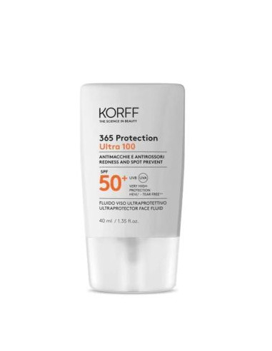 Korff 365 Protection Ultra 100 Fluido Viso Ultraprotettivo 40ml SPF50+