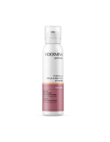 Vidermina Prebiotic Mousse per l'igiene intima 150 ml Nuova Formula