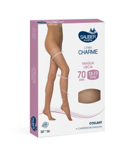 Sauber Linea Classica Collant 70 Denari Maglia Liscia Cammello Taglia 3