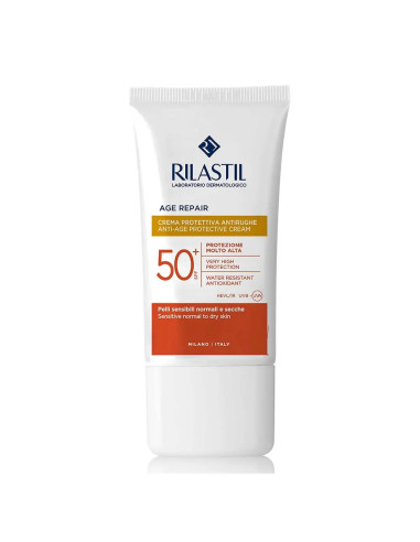 Rilastil Age Repair Crema Protettiva Antirughe SPF50+, 50ml