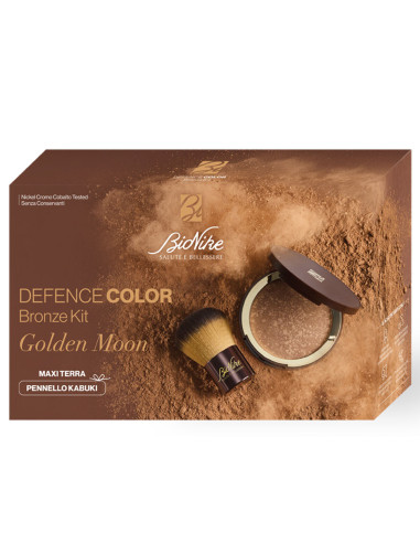 BioNike Defence Color Bronze Kit Golden Moon Terra Compatta + Pennello