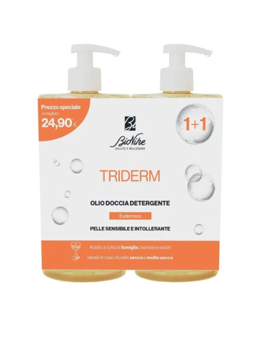 Bionike Triderm Bipack Olio Doccia Detergente 750 Ml