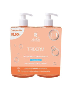 Bionike Triderm Bipack Detergente Corpo Capelli 750 Ml