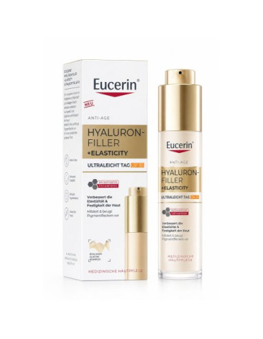 Eucerin Hyaluron Filler + Elasticity Fluido Giorno Ultra Leggero Spf50 50 Ml