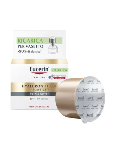 Eucerin Hyaluron Filler + Elasticity - Crema Notte Refill, 50ml