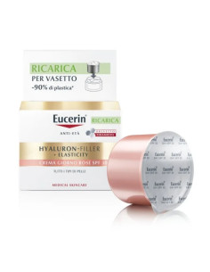 Eucerin Hyaluron Filler + Elasticity - Crema Rosè Anti Età Giorno SPF30 Refill, 50ml