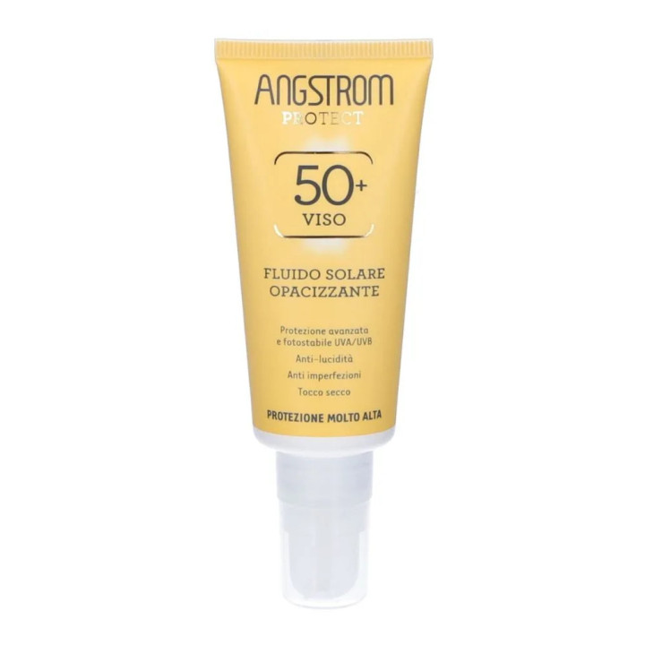 Angstrom Protect Fluido Viso Solare Opacizzante SPF50+ Protezione solare anti-Lucido 40 ml
