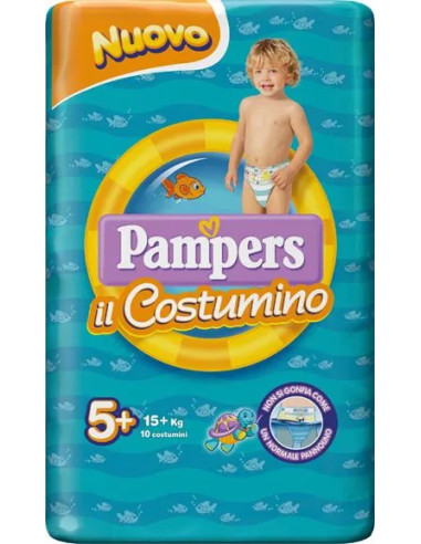 Pampers il Costumino Taglia 5-6 (14+ kg) 10 Pezzi